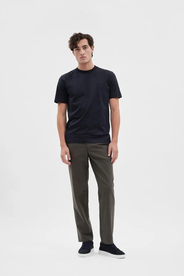 Men Ezra Cotton Wool Trouser Beech Green Norse Projects Trousers