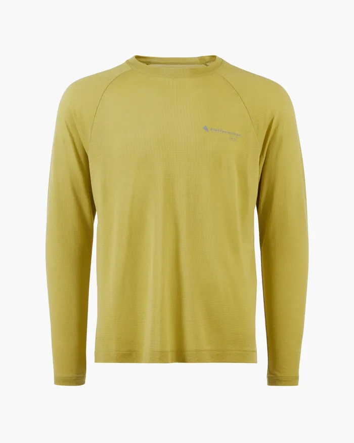 Men Groa Technical Long Sleeve Tee Beryl Green Klttermusen TShirts