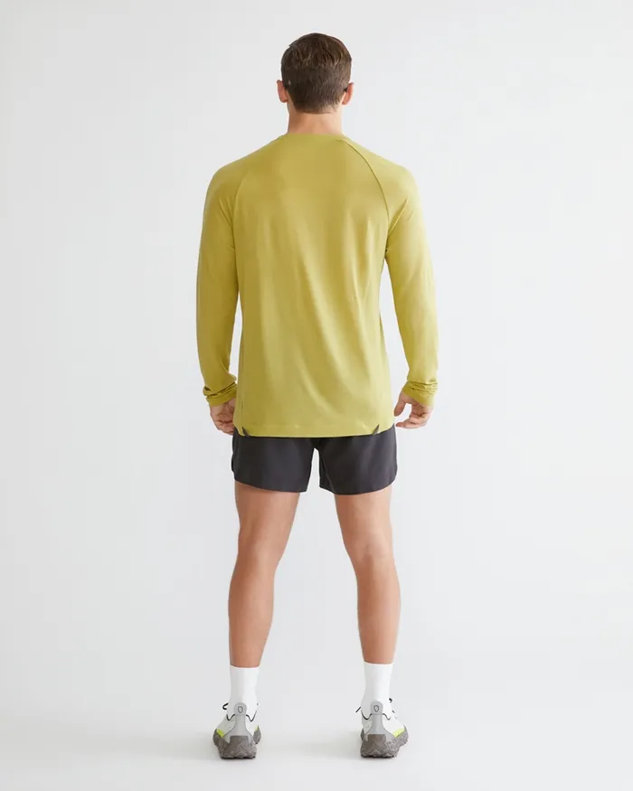 Men Groa Technical Long Sleeve Tee Beryl Green Klttermusen TShirts