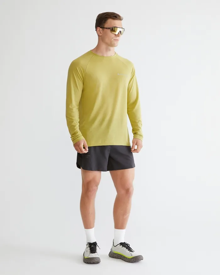 Men Groa Technical Long Sleeve Tee Beryl Green Klttermusen TShirts