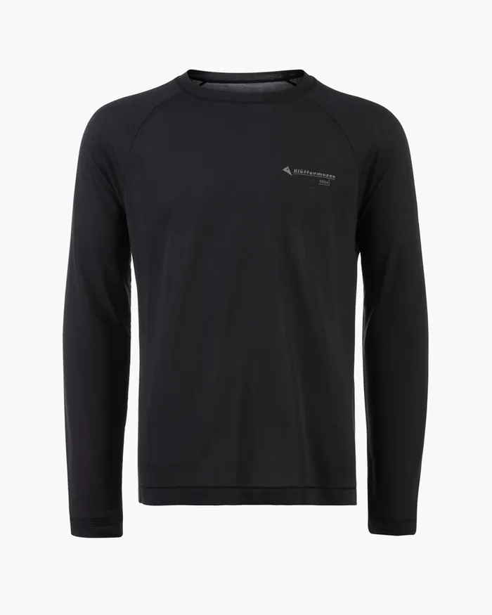 Men Groa Technical Long Sleeve Tee Raven Klttermusen TShirts