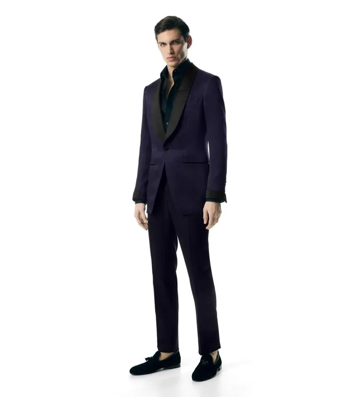 Men Jackets Tom Ford Honeycomb Viscose Atticus Cocktail Jacket Men Jackets Tom Ford Honeycomb Viscose Atticus Cocktail Jacket