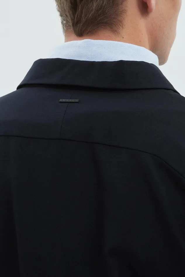 Men Jens Cordura Tech Wool Overshirt Dark Navy Norse Projects Overshirts