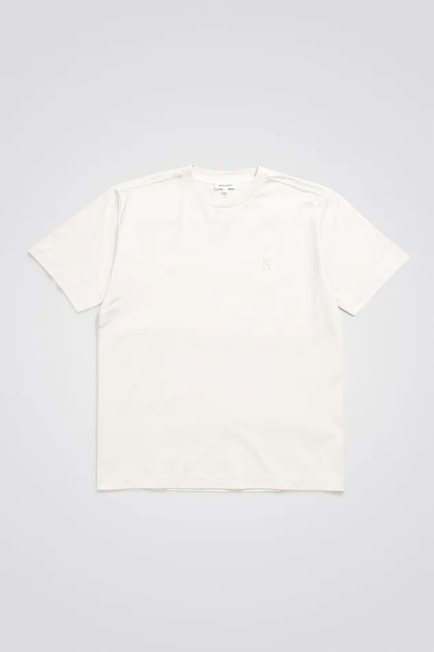 Men Johannes N Logo Tshirt Lucid White Norse Projects TShirts