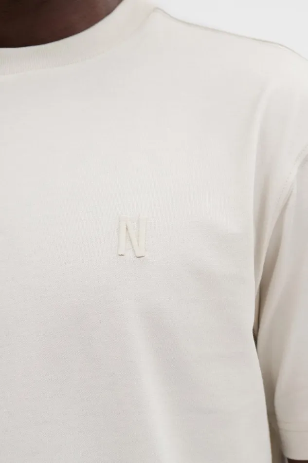 Men Johannes N Logo Tshirt Lucid White Norse Projects TShirts