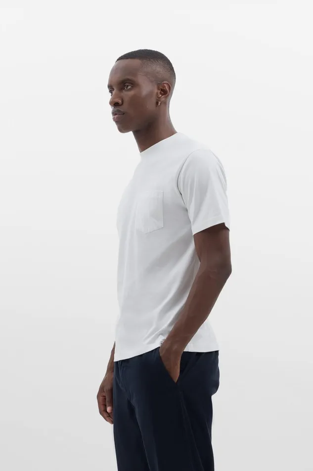 Men Johannes Standard Pocket SS White Norse Projects TShirts