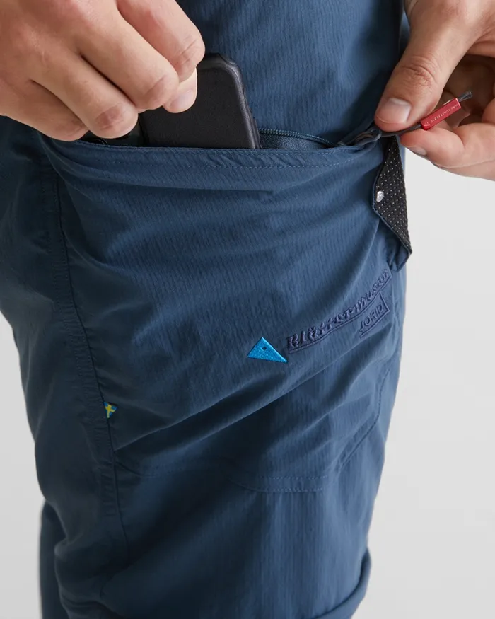 Men Jorid Zip Off Pants Midnight Blue Klttermusen Shorts
