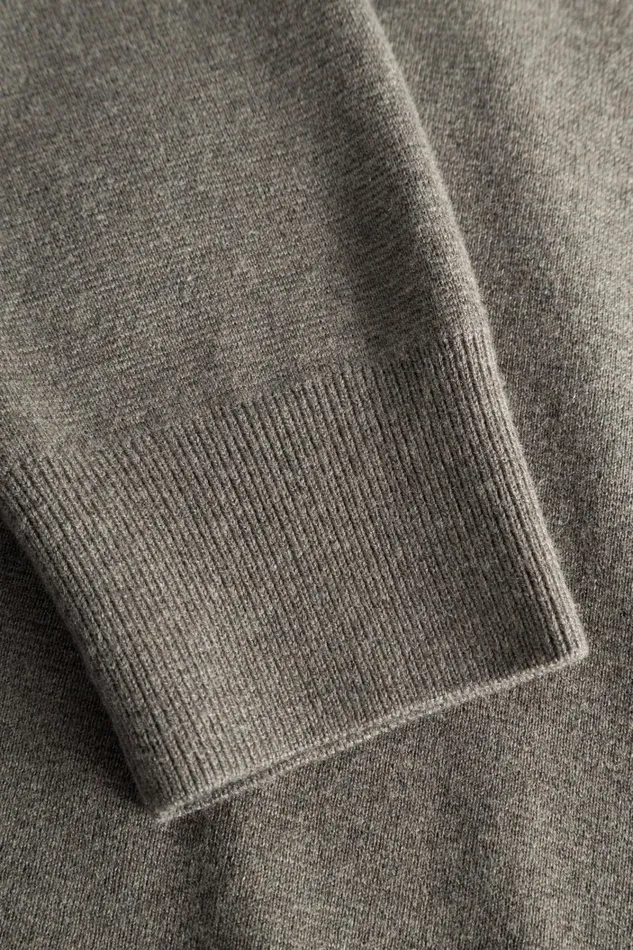 Men Kian Merino Cotton Milano Polo Warm Grey Norse Projects Knitwear