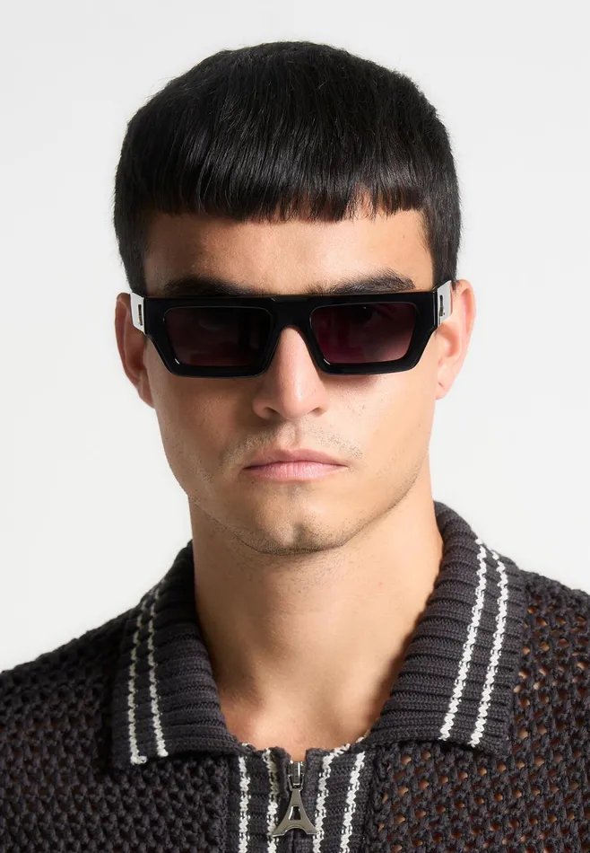 Men Manire De Voir Azur Sunglasses Gloss Black
