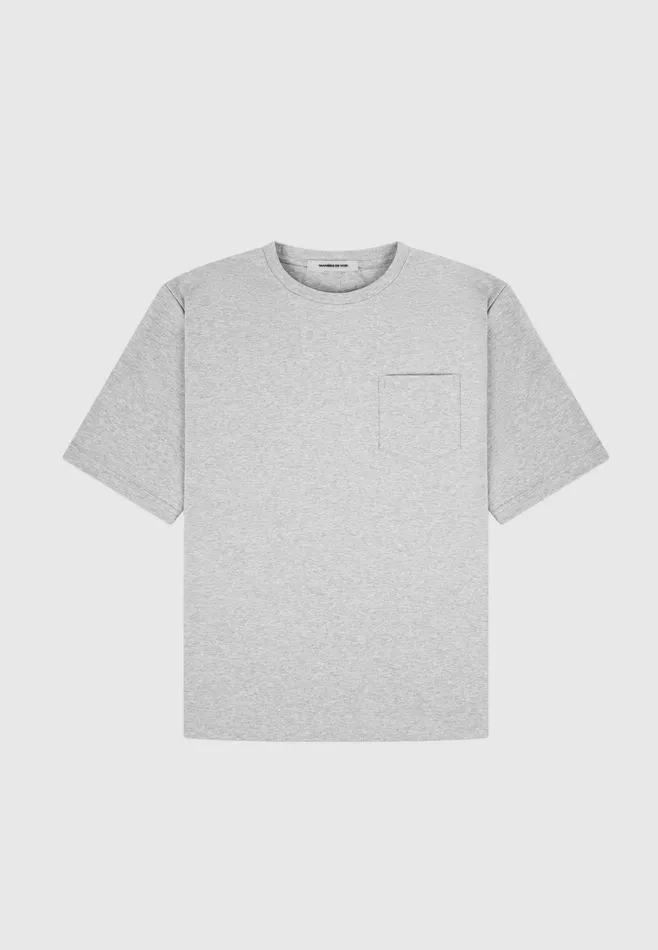 Men Manire De Voir ternel Oversized Fit Cotton TShirt Grey