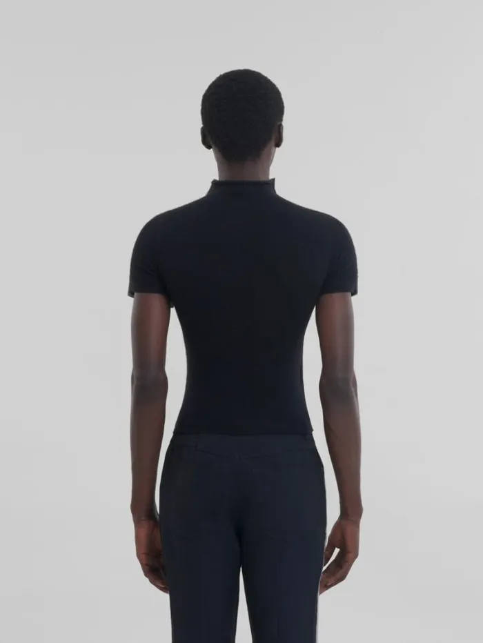 Men Marni Knitwear Gray And Black Wool And Cashmere Sweater