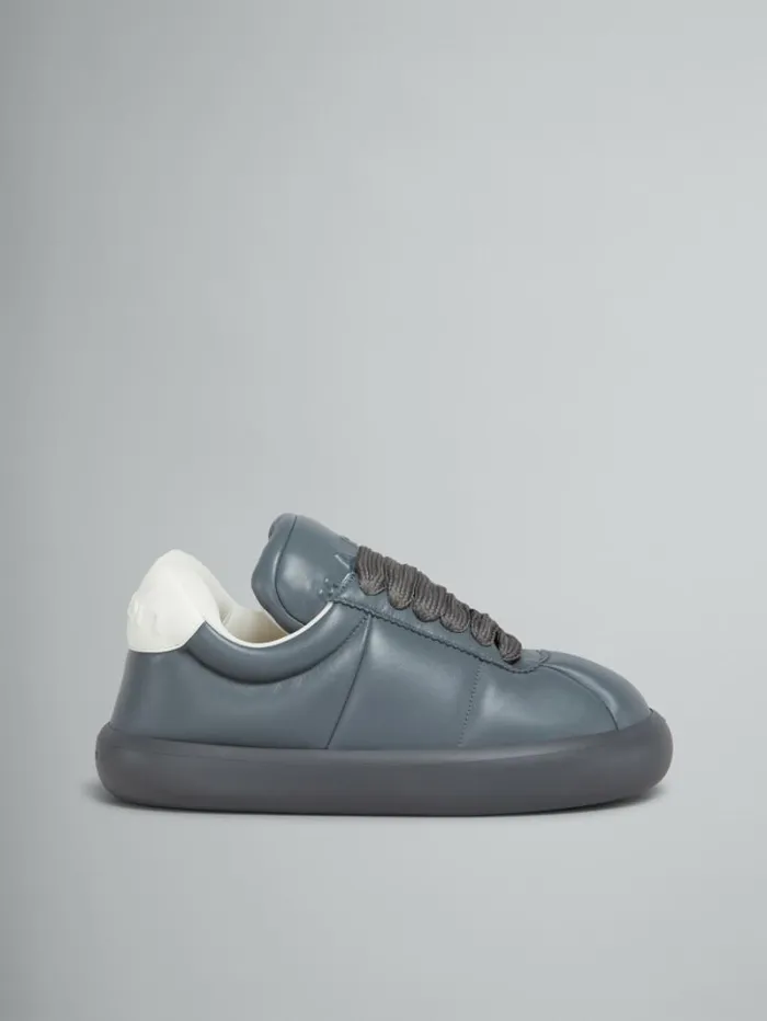 Men Marni Sneakers Grey Leather Bigfoot 20 Sneaker