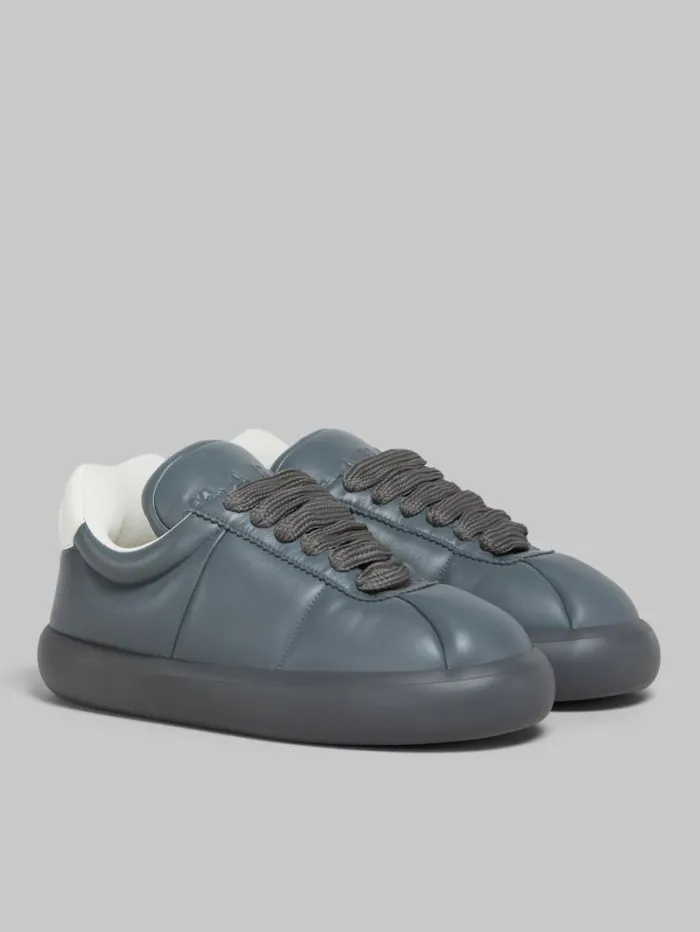Men Marni Sneakers Grey Leather Bigfoot 20 Sneaker