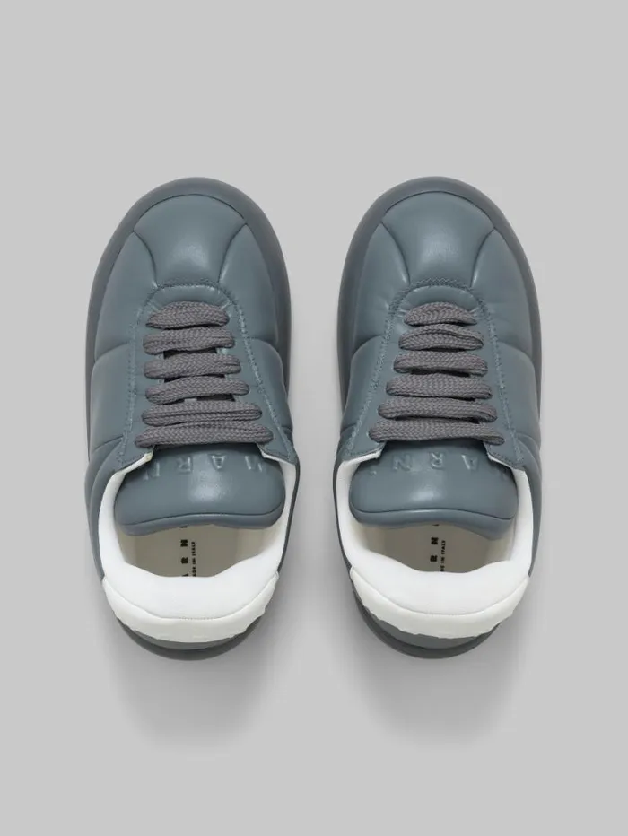Men Marni Sneakers Grey Leather Bigfoot 20 Sneaker