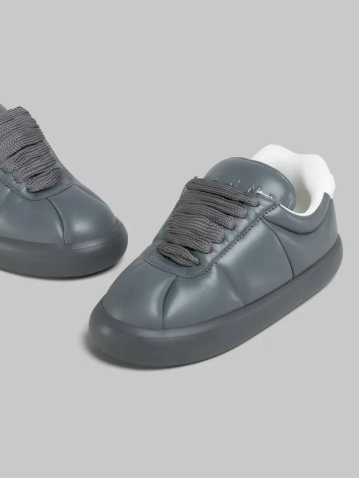 Men Marni Sneakers Grey Leather Bigfoot 20 Sneaker