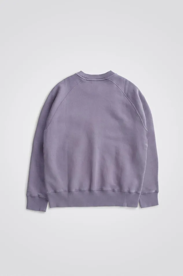 Men Marten Relaxed Organic Raglan Sweatshirt Dusk Purple Norse Projects Sweatshirts