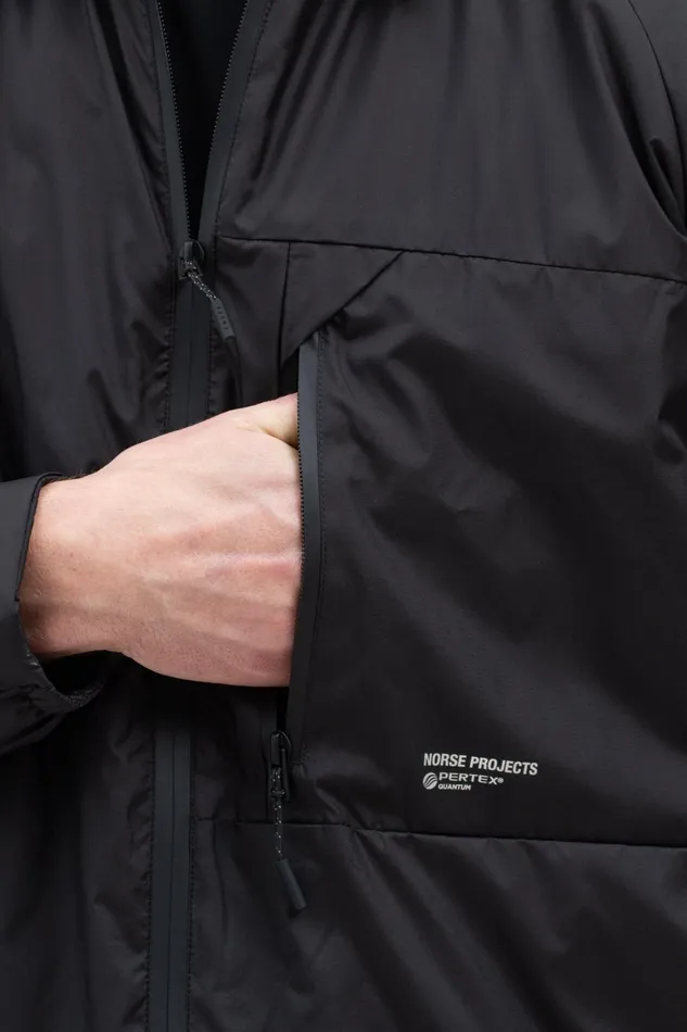 Men Osa Light Pertex Black Norse Projects Outerwear