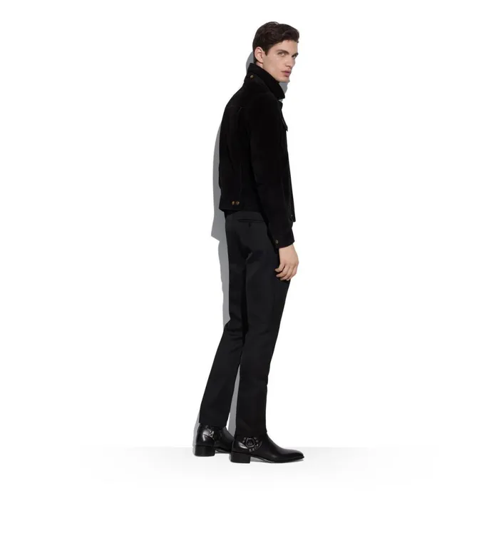 Men Outerwear Tom Ford Cashmere Suede Western Jacket Black Men Outerwear Tom Ford Cashmere Suede Western Jacket Black