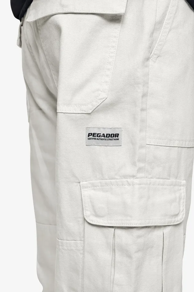Men Pegador Basic Bottoms Risley Cargo Pants Cream Men Pegador Basic Bottoms Risley Cargo Pants Cream