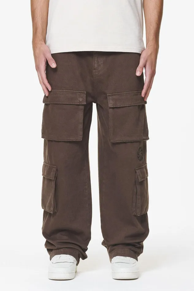 Men Pegador Cargos Bantam Wide Cargo Pants Oak Brown