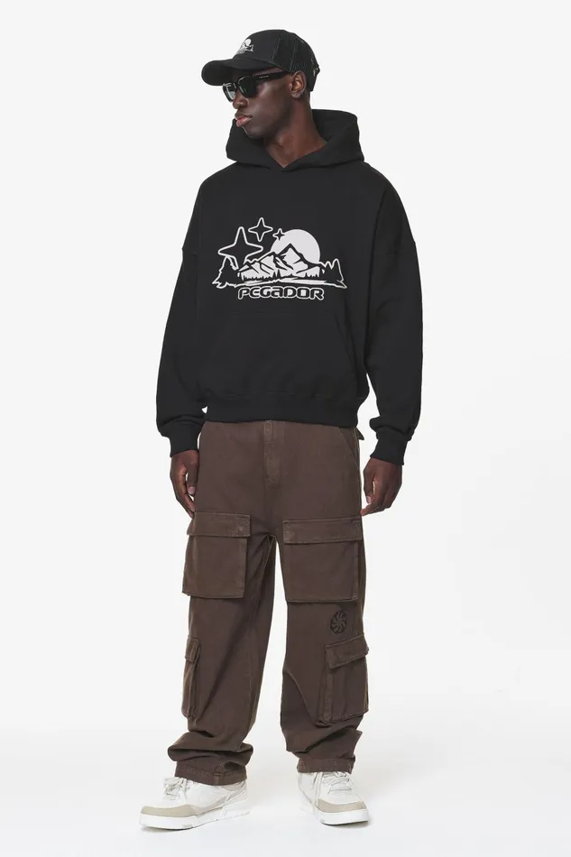 Men Pegador Cargos Bantam Wide Cargo Pants Oak Brown Men Pegador Cargos Bantam Wide Cargo Pants Oak Brown