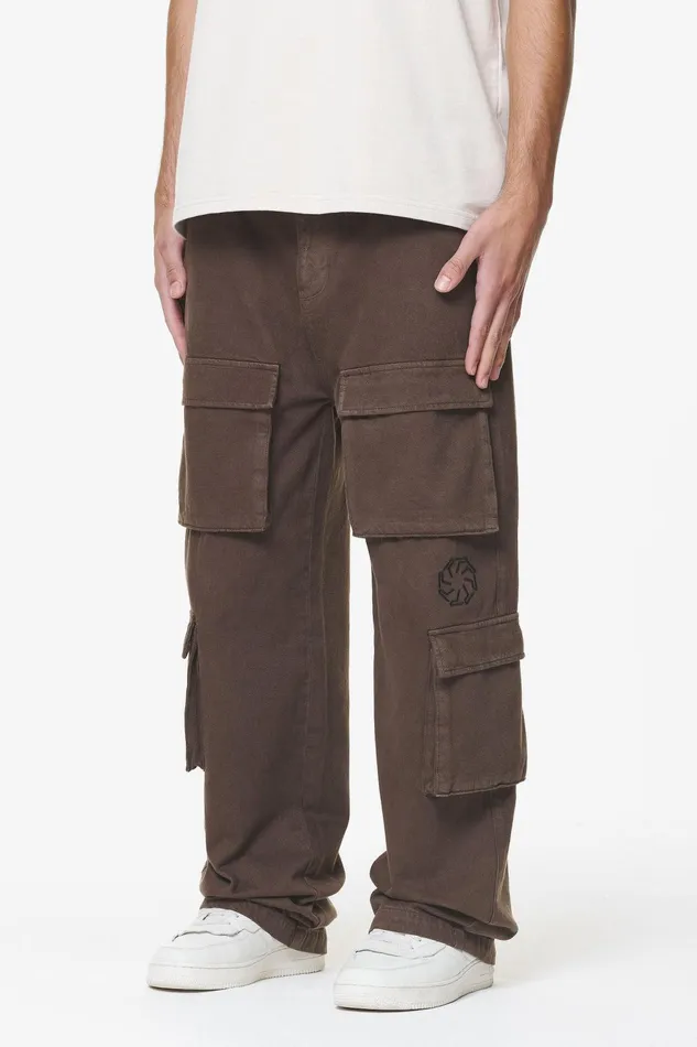 Men Pegador Cargos Bantam Wide Cargo Pants Oak Brown Men Pegador Cargos Bantam Wide Cargo Pants Oak Brown