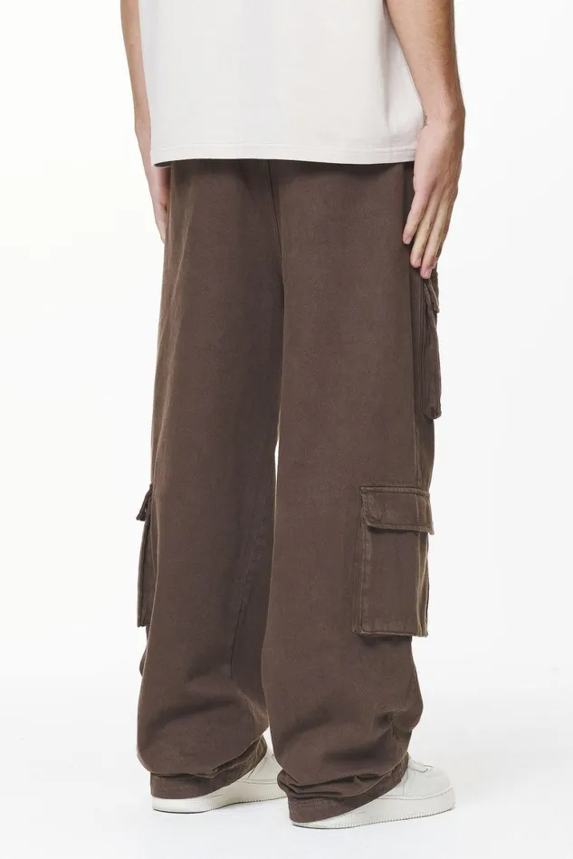 Men Pegador Cargos Bantam Wide Cargo Pants Oak Brown Men Pegador Cargos Bantam Wide Cargo Pants Oak Brown