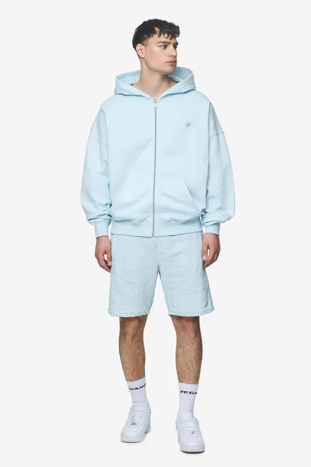 Men Pegador Hoodies Leono Boxy Sweat Jacket Washed Baby Blue Baby Blue Men Pegador Hoodies Leono Boxy Sweat Jacket Washed Baby Blue Baby Blue