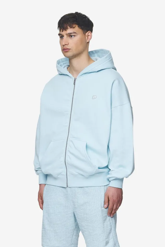 Men Pegador Hoodies Leono Boxy Sweat Jacket Washed Baby Blue Baby Blue Men Pegador Hoodies Leono Boxy Sweat Jacket Washed Baby Blue Baby Blue