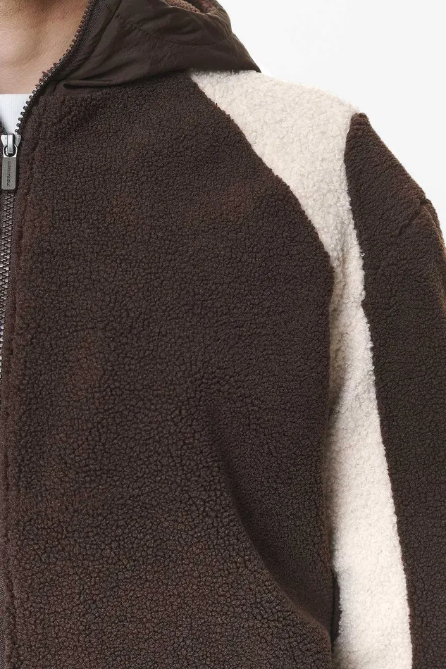 Men Pegador Hoodies Polaris Teddy Jacket Oak Brown Men Pegador Hoodies Polaris Teddy Jacket Oak Brown