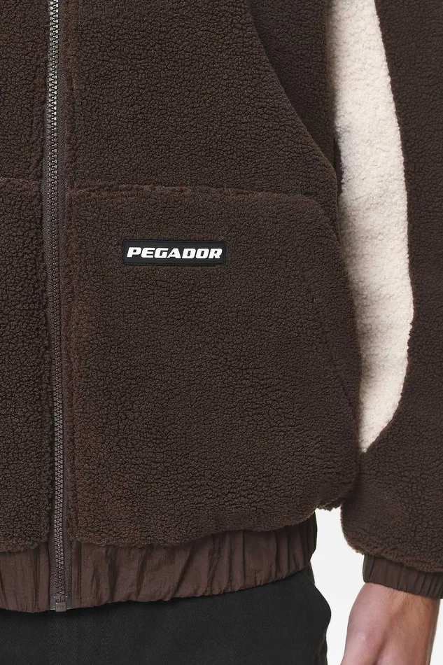Men Pegador Hoodies Polaris Teddy Jacket Oak Brown Men Pegador Hoodies Polaris Teddy Jacket Oak Brown