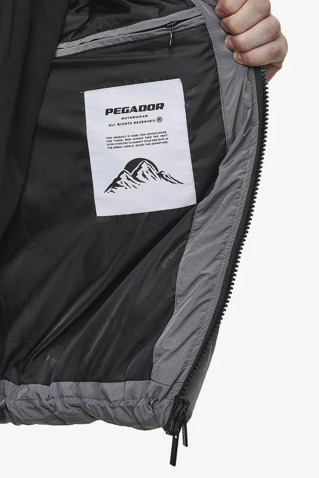 Men Pegador Jacken Toby Crushed Raglan Puffer Jacket Anthracite Men Pegador Jacken Toby Crushed Raglan Puffer Jacket Anthracite