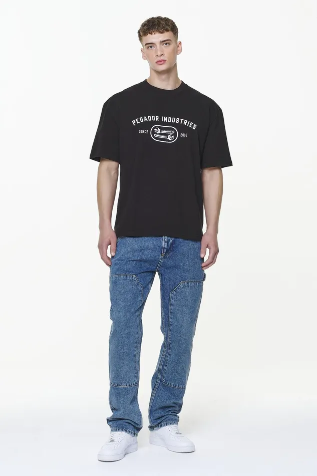 Men Pegador Jeans Cassido Carpenter Jeans Washed Blue Men Pegador Jeans Cassido Carpenter Jeans Washed Blue