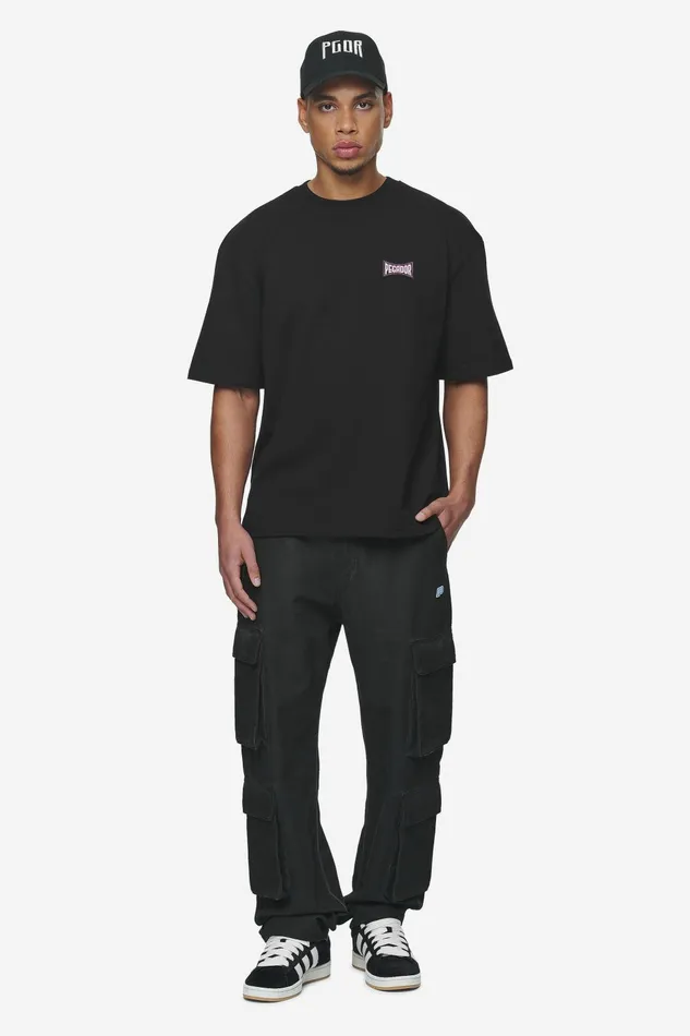 Men Pegador Jeans Preto Wide Cargo Pants Dyed Black Men Pegador Jeans Preto Wide Cargo Pants Dyed Black