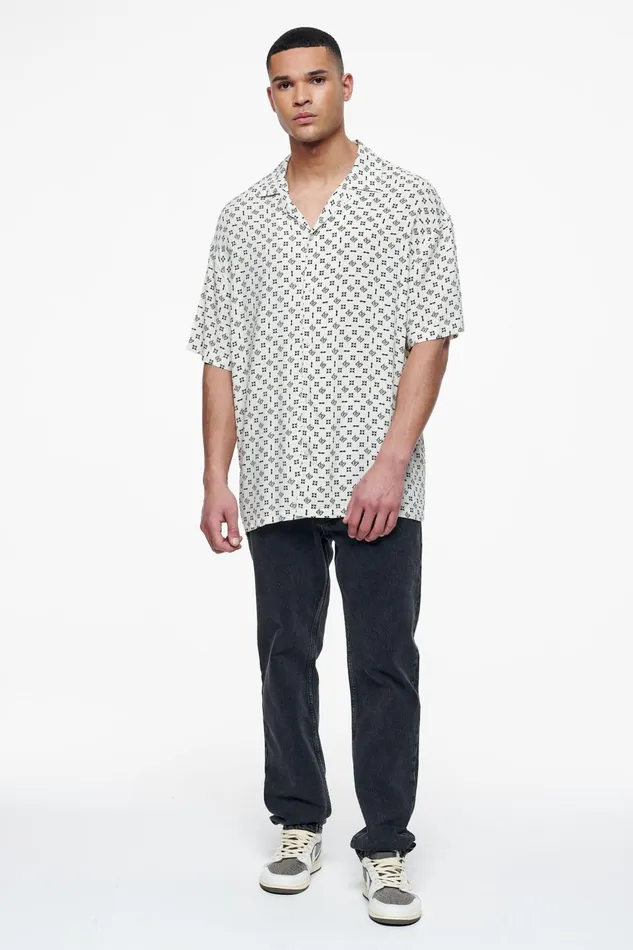 Men Pegador Shirts Piane Monogram Summer Shirt Unbleached Men Pegador Shirts Piane Monogram Summer Shirt Unbleached