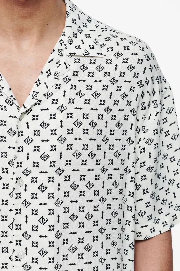 Men Pegador Shirts Piane Monogram Summer Shirt Unbleached Men Pegador Shirts Piane Monogram Summer Shirt Unbleached