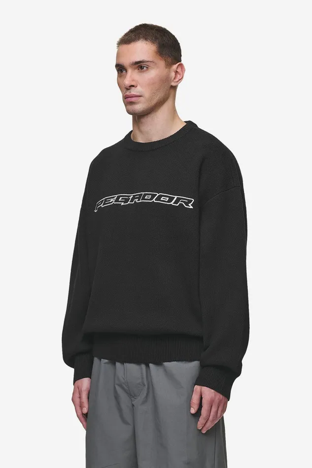 Men Pegador Sweaters Lenox Oversized Knit Sweater Black Men Pegador Sweaters Lenox Oversized Knit Sweater Black