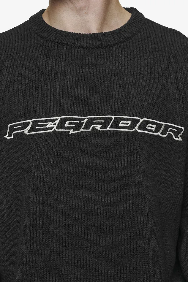 Men Pegador Sweaters Lenox Oversized Knit Sweater Black Men Pegador Sweaters Lenox Oversized Knit Sweater Black