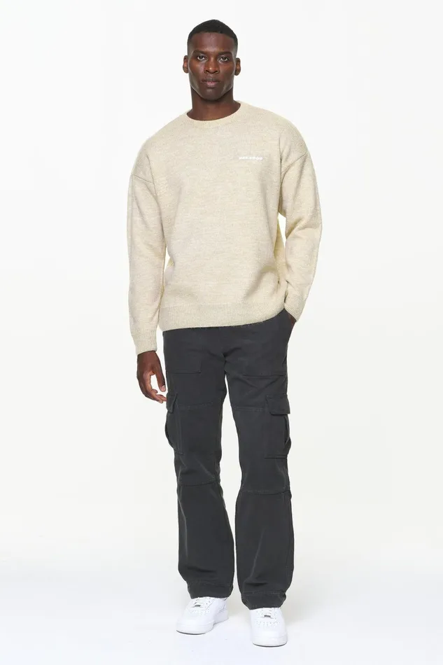Men Pegador Sweaters Logo Shaggy Knit Sweater Kingdom Beige Men Pegador Sweaters Logo Shaggy Knit Sweater Kingdom Beige