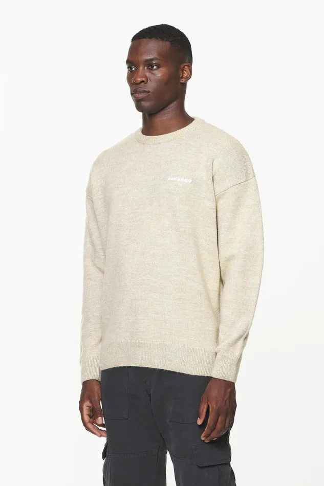 Men Pegador Sweaters Logo Shaggy Knit Sweater Kingdom Beige Men Pegador Sweaters Logo Shaggy Knit Sweater Kingdom Beige