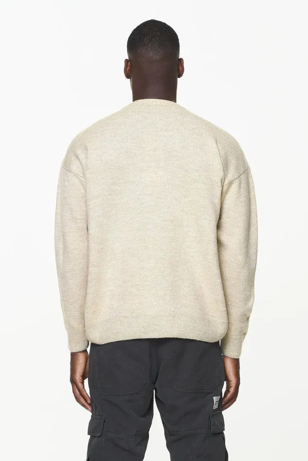 Men Pegador Sweaters Logo Shaggy Knit Sweater Kingdom Beige Men Pegador Sweaters Logo Shaggy Knit Sweater Kingdom Beige