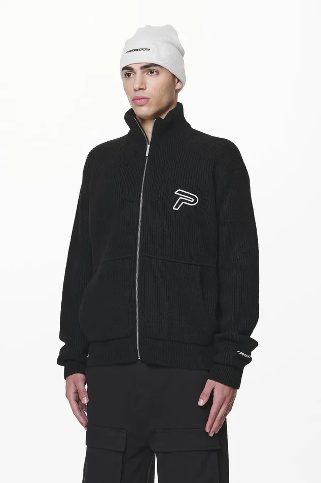 Men Pegador Sweaters Riggo Heavy Knit Jacket Black Men Pegador Sweaters Riggo Heavy Knit Jacket Black