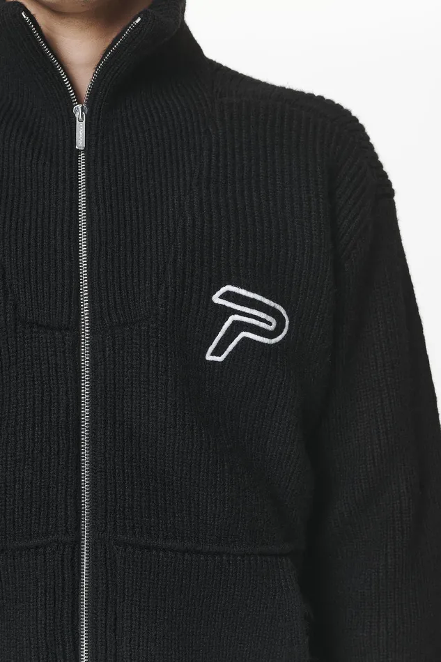 Men Pegador Sweaters Riggo Heavy Knit Jacket Black Men Pegador Sweaters Riggo Heavy Knit Jacket Black