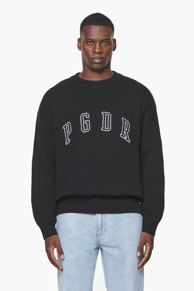 Men Pegador Sweaters Spear Knit Sweater Onyx Black