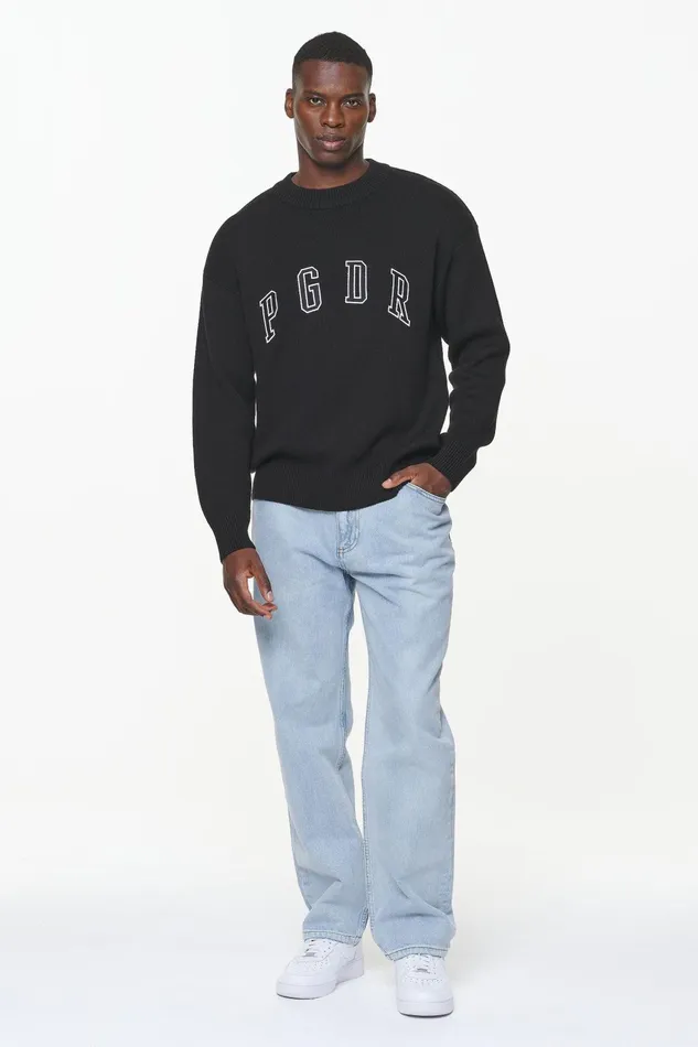 Men Pegador Sweaters Spear Knit Sweater Onyx Black Men Pegador Sweaters Spear Knit Sweater Onyx Black