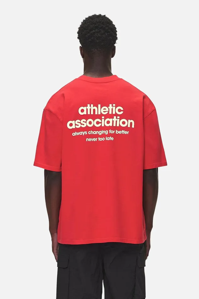 Men Pegador Tees Alchar Oversized Tee Washed Red