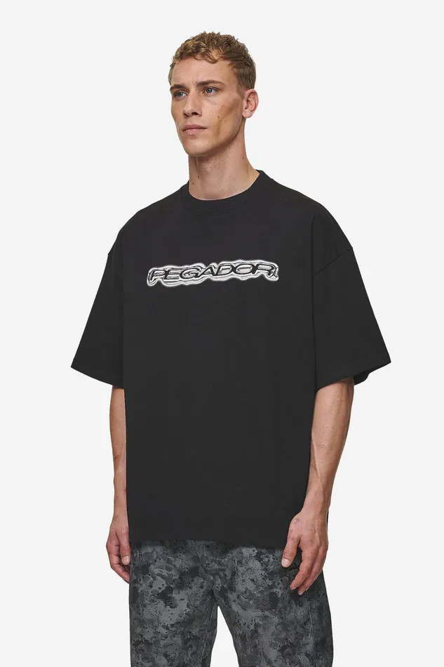 Men Pegador Tees Baxter Boxy Tee Washed Black Men Pegador Tees Baxter Boxy Tee Washed Black
