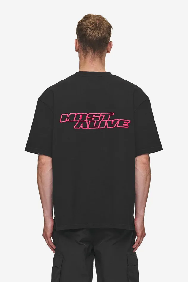 Men Pegador Tees Bowin Oversized Tee Washed Black