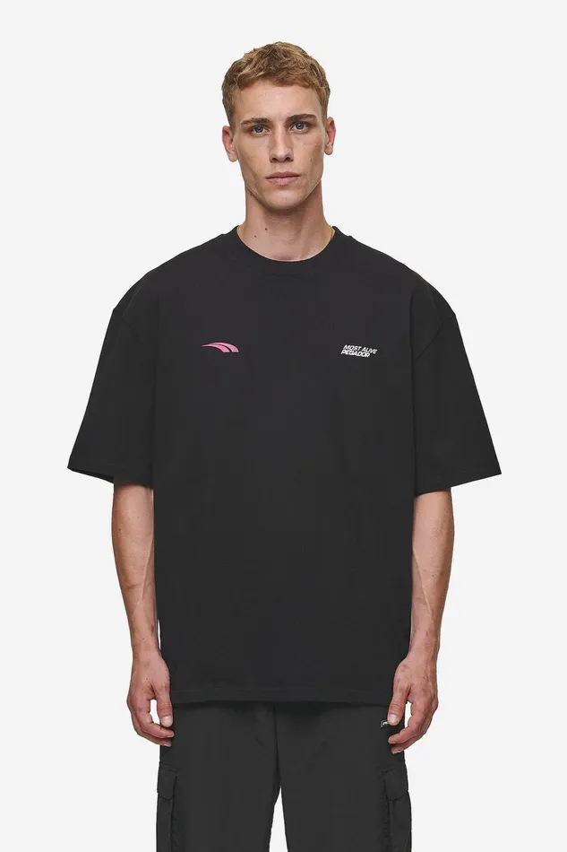 Men Pegador Tees Clayton Oversized Tee Washed Black Men Pegador Tees Clayton Oversized Tee Washed Black