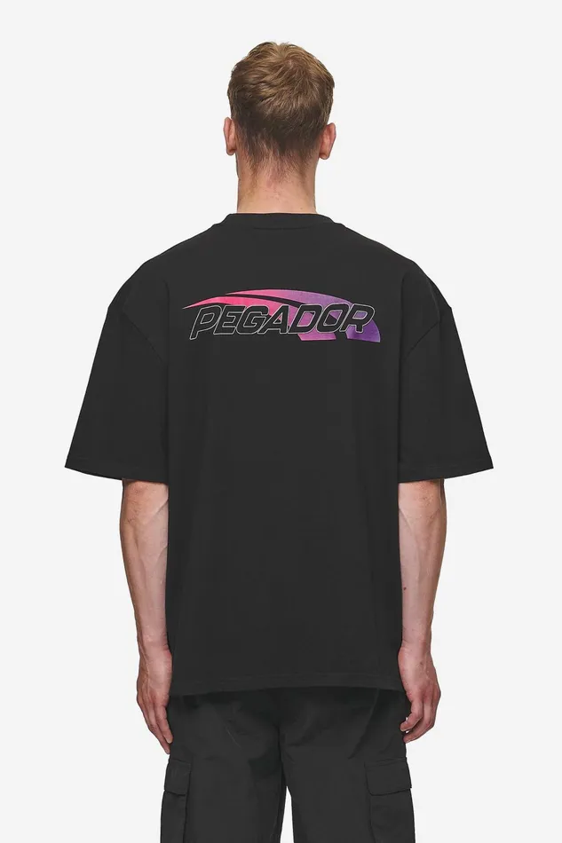 Men Pegador Tees Clayton Oversized Tee Washed Black Men Pegador Tees Clayton Oversized Tee Washed Black